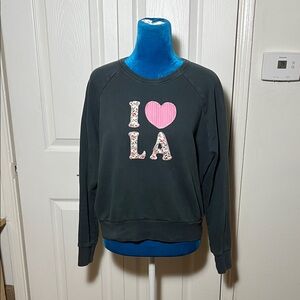 Anthropologie LETLUV I ❤️ LA Crew Sweatshirt Women’s XS